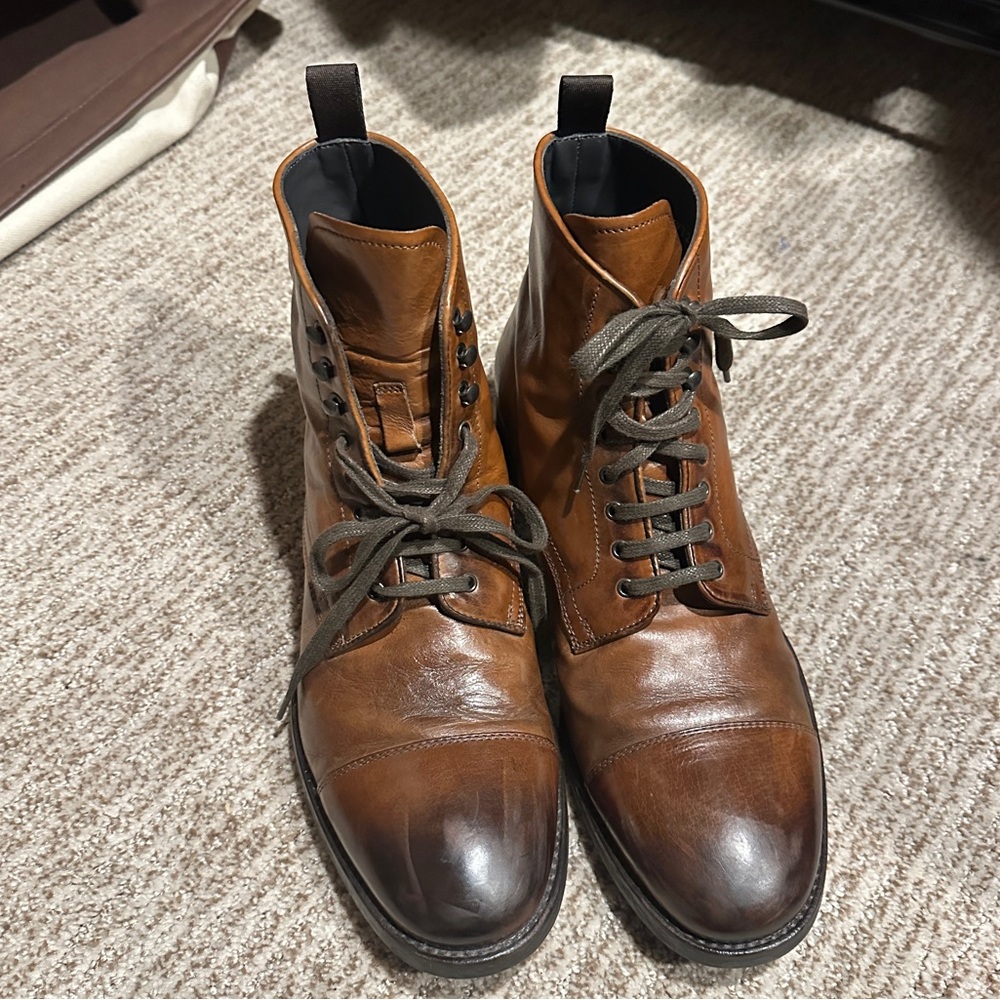 To Boot New York Laird Leather Boots in Tobacco Brown, Size 8 1/2-9 - Picture 8 of 9